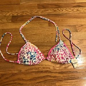 Victoria’s Secret PinkLeopard Print Bikini Top